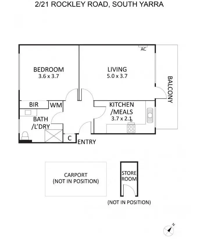 Floorplan of Homely apartment listing, 2/21 Rockley Road, South Yarra VIC 3141
