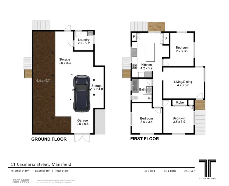 Floorplan of Homely house listing, 11 Casmaria Street, Mansfield QLD 4122