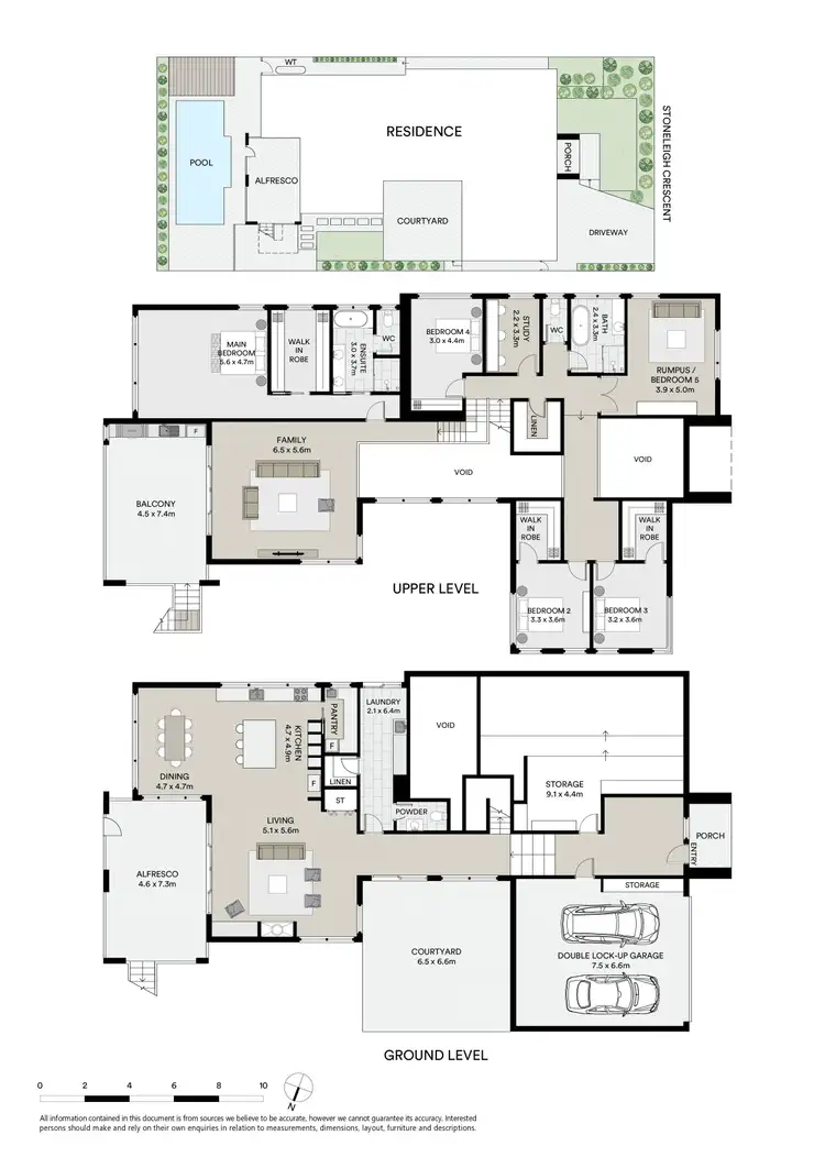 Floorplan of Homely house listing, 44 Stoneleigh Crescent, Highton VIC 3216