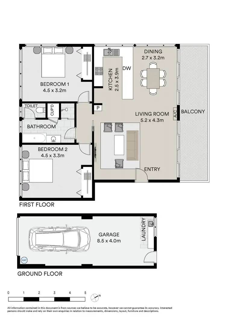 Floorplan of Homely apartment listing, 1/23 Namitjira Place, Ballina NSW 2478