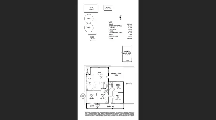 Floorplan of Homely house listing, 16 Upton Street, Tailem Bend SA 5260