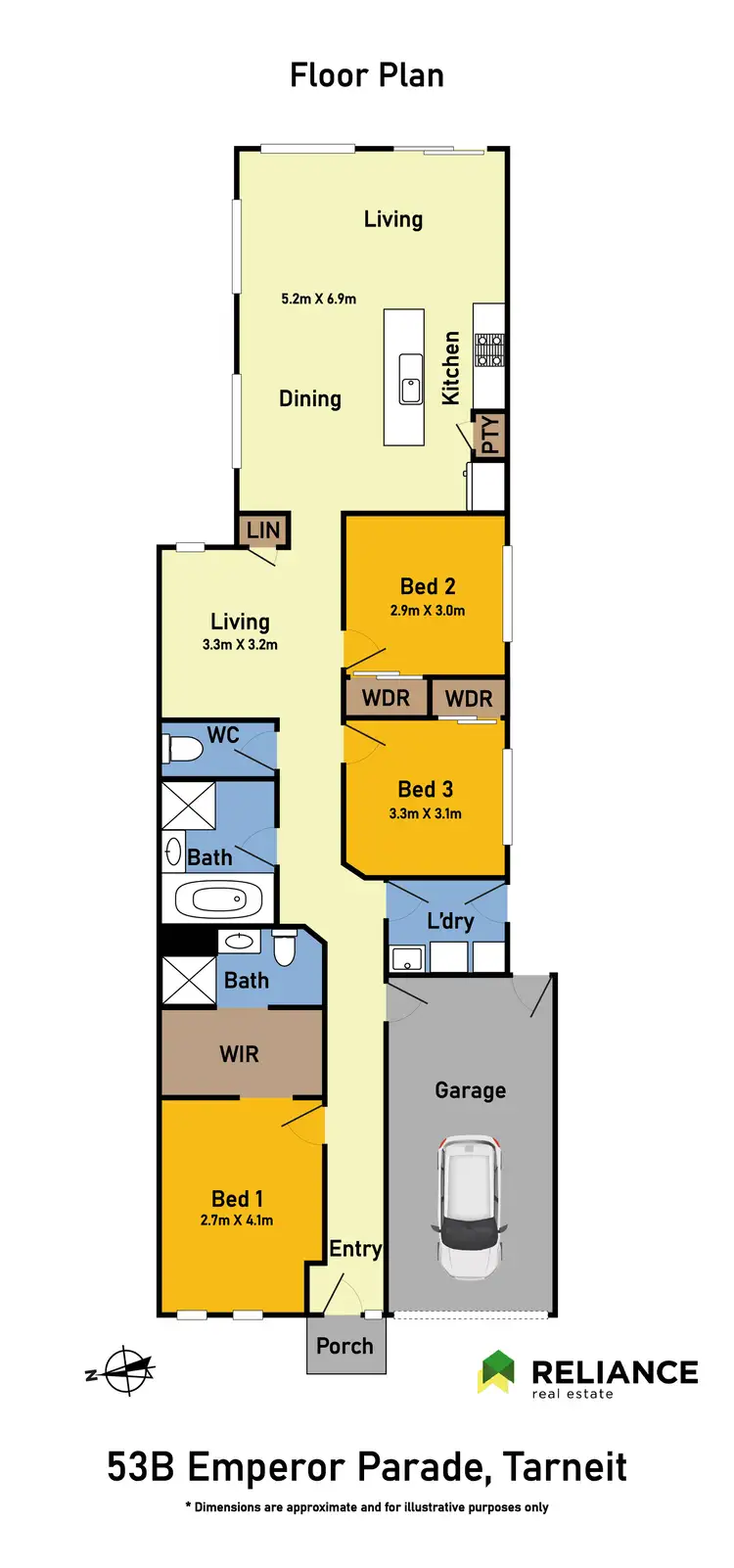 Floorplan of Homely house listing, 53B Emperor Parade, Tarneit VIC 3029