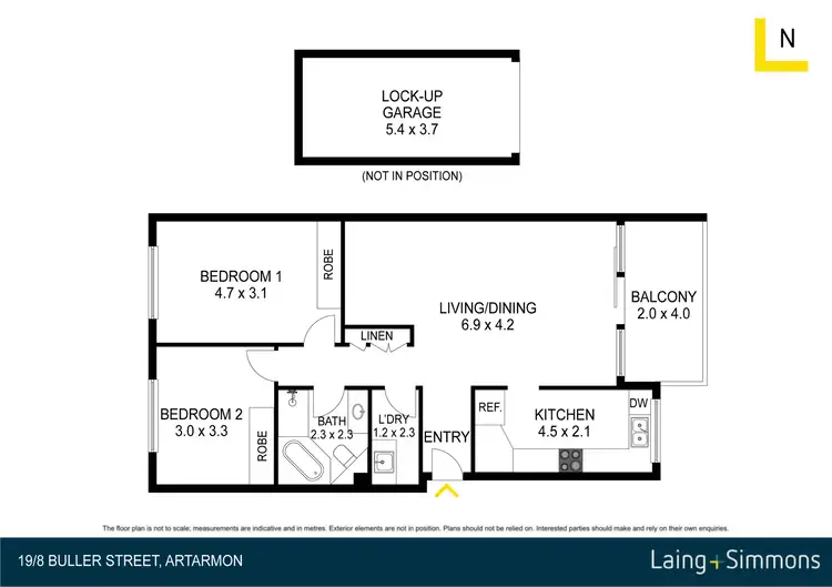 Floorplan of Homely apartment listing, 19/8 Buller Road, Artarmon NSW 2064