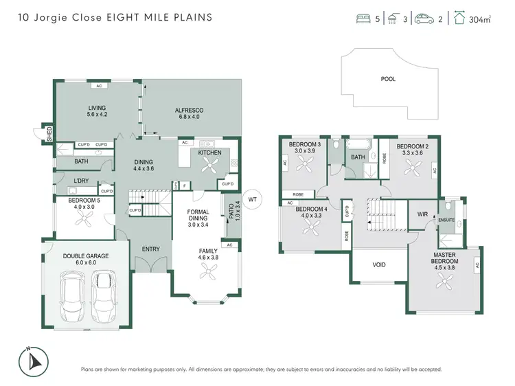 Floorplan of Homely house listing, 10 Jorgie Close, Eight Mile Plains QLD 4113
