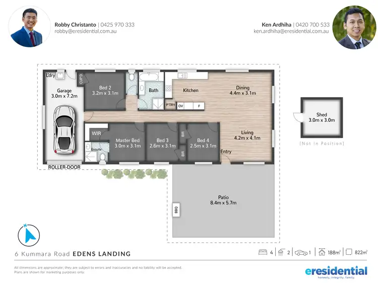 Floorplan of Homely house listing, 6 Kummara Road, Edens Landing QLD 4207