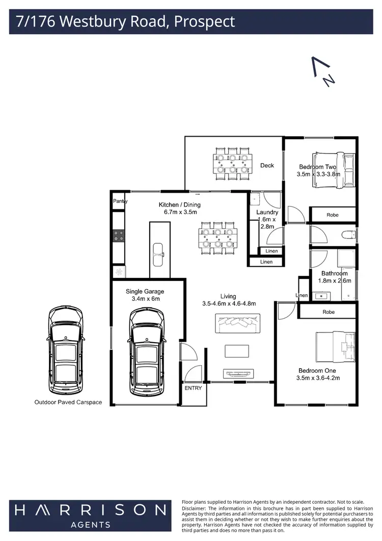 Floorplan of Homely unit listing, 7/176 Westbury Road, Prospect TAS 7250
