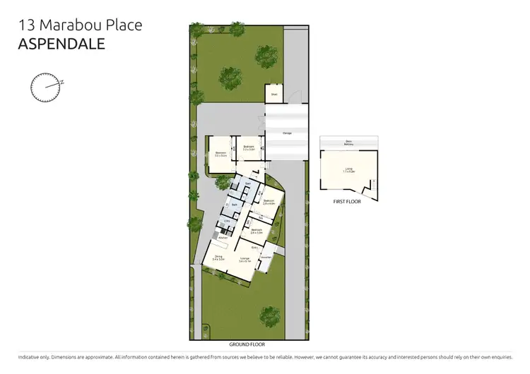 Floorplan of Homely house listing, 13 Marabou Place, Aspendale VIC 3195