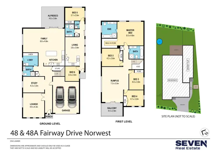 Floorplan of Homely house listing, 48 & 48A Fairway Drive, Norwest NSW 2153