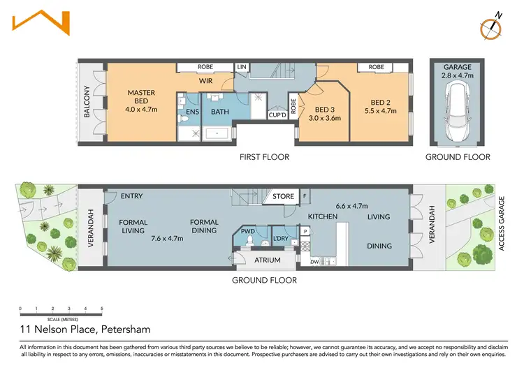 Floorplan of Homely house listing, 11 Nelson Place, Petersham NSW 2049