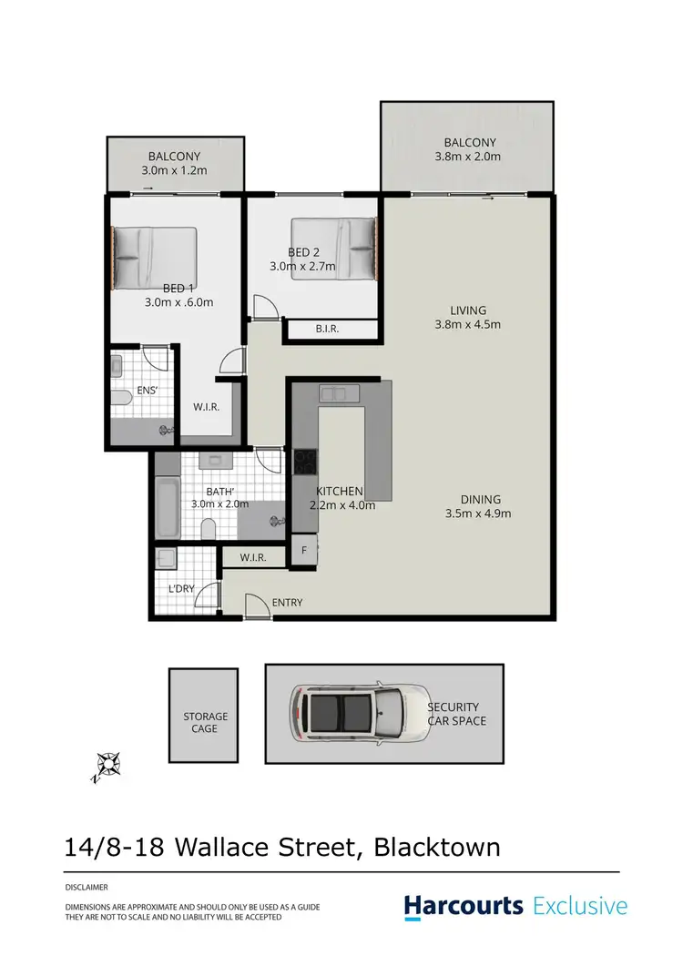 Floorplan of Homely unit listing, 14/8-18 Wallace Street, Blacktown NSW 2148