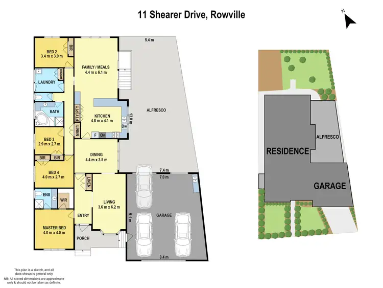 Floorplan of Homely house listing, 11 Shearer Drive, Rowville VIC 3178