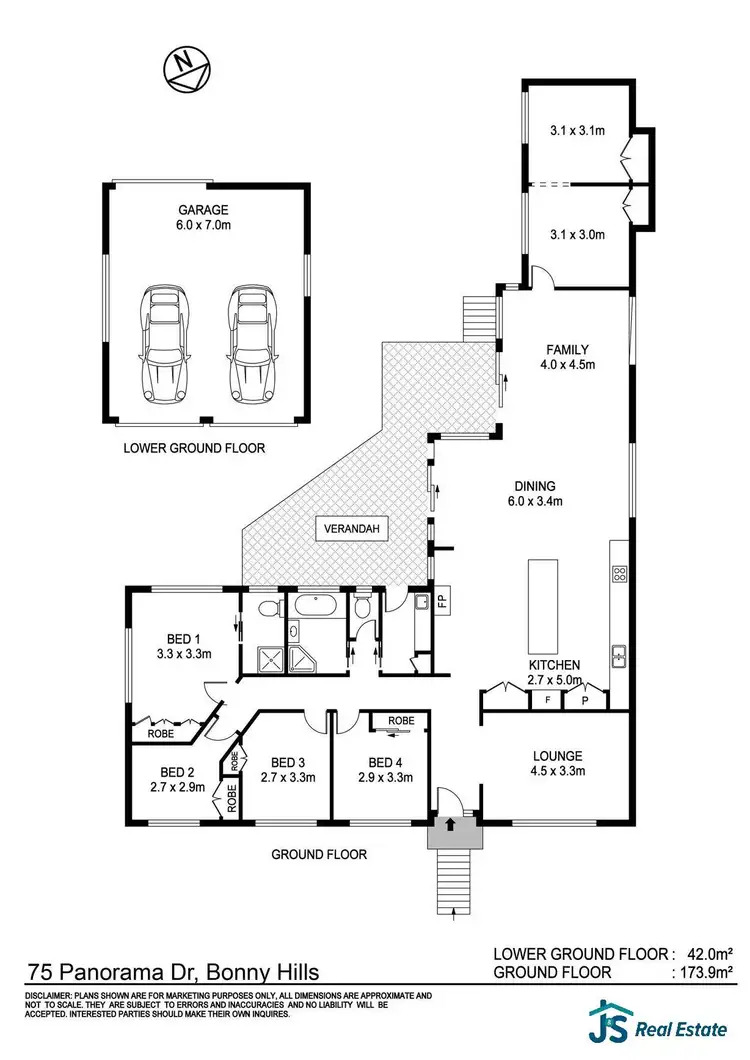 Floorplan of Homely house listing, 75 Panorama Drive, Bonny Hills NSW 2445