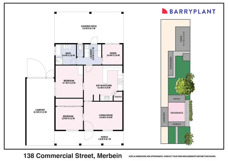 Floorplan of Homely house listing, 138 Commercial Street, Merbein VIC 3505