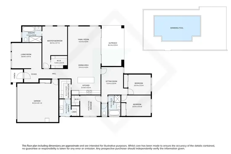 Floorplan of Homely house listing, 44 Guy Place, Thurgoona NSW 2640