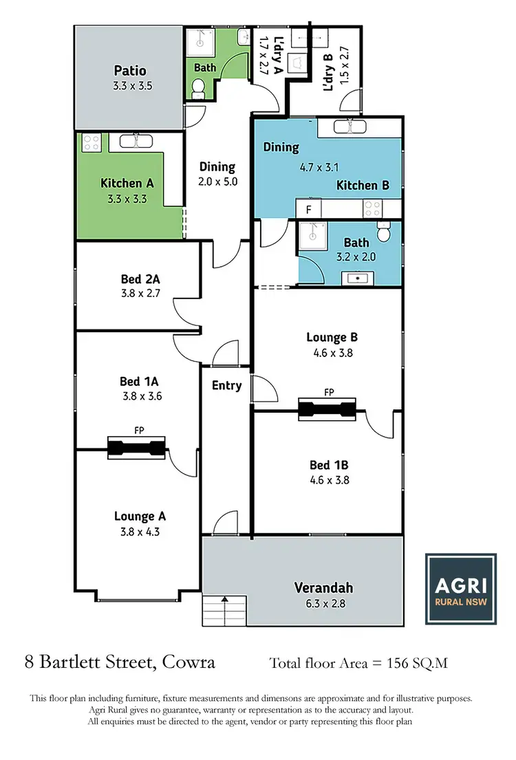 Floorplan of Homely house listing, 8 Bartlett Street, Cowra NSW 2794
