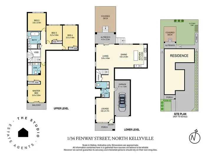 Floorplan of Homely semi-detached listing, 1/34 Fenway Street, North Kellyville NSW 2155