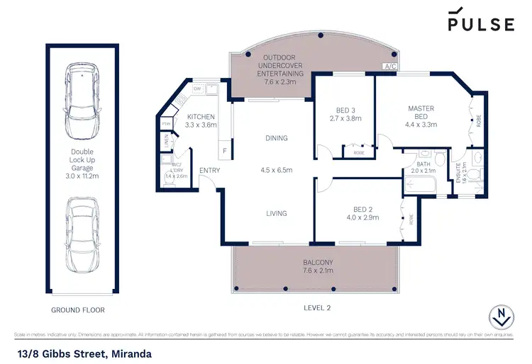 Floorplan of Homely apartment listing, 13/8-14 Gibbs Street, Miranda NSW 2228