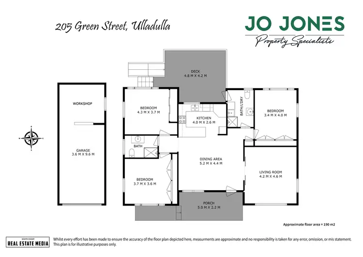 Floorplan of Homely house listing, 205 Green Street, Ulladulla NSW 2539