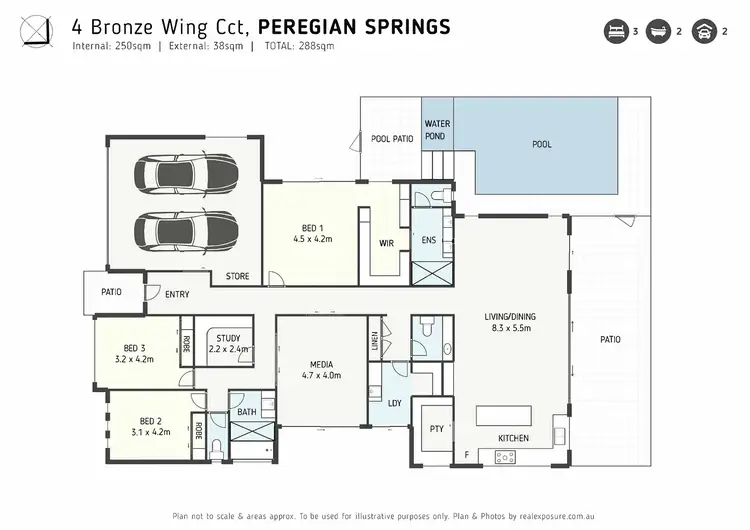 Floorplan of Homely house listing, 4 Bronze Wing Circuit, Peregian Springs QLD 4573