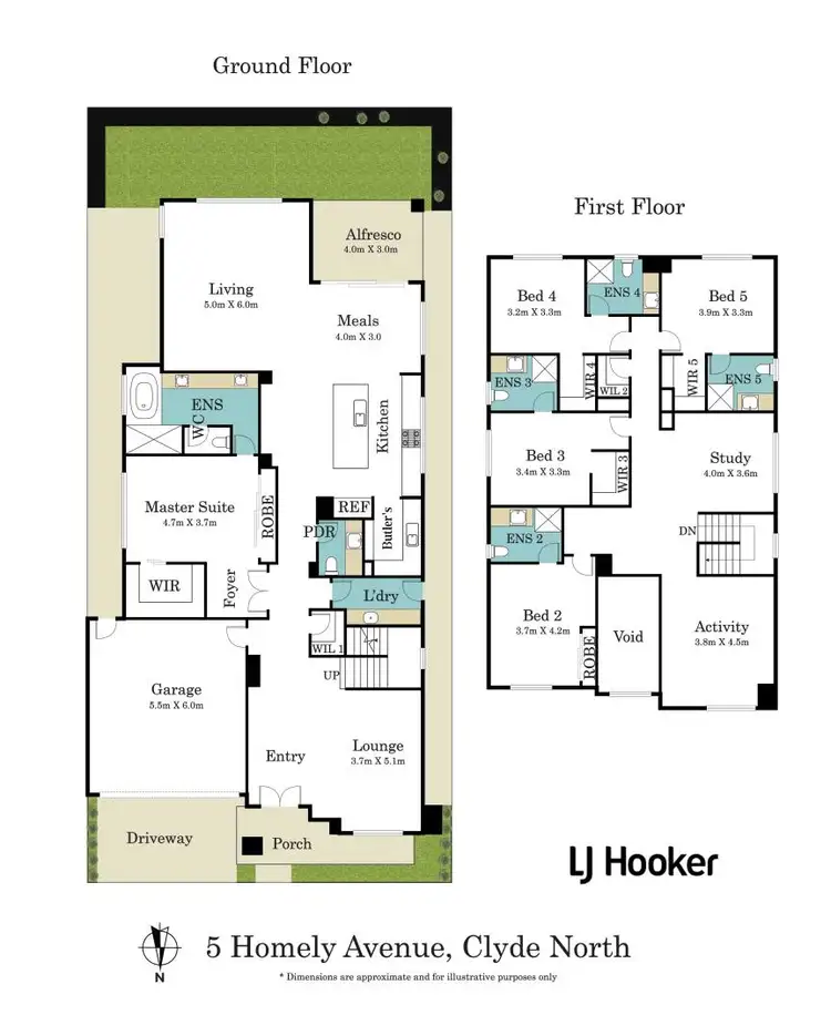 Floorplan of Homely house listing, 5 Homely Avenue, Clyde North VIC 3978