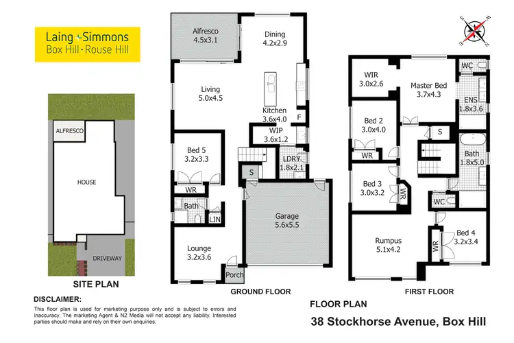 Floorplan of Homely house listing, 38 Stockhorse Avenue, Box Hill NSW 2765