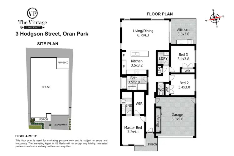 Floorplan of Homely house listing, 3 Hodgson Street, Oran Park NSW 2570