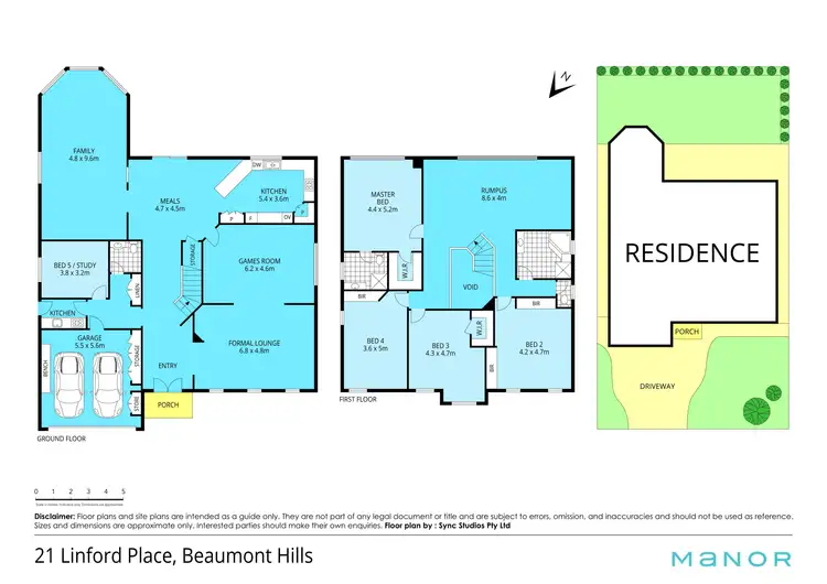Floorplan of Homely house listing, 21 Linford Place, Beaumont Hills NSW 2155