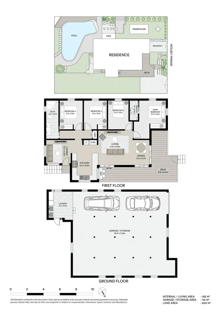 Floorplan of Homely house listing, 21 Wolsey Parade, Wynnum QLD 4178