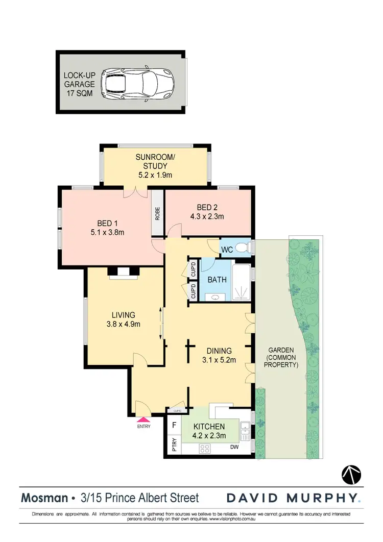 Floorplan of Homely apartment listing, 3/15 Prince Albert Street, Mosman NSW 2088