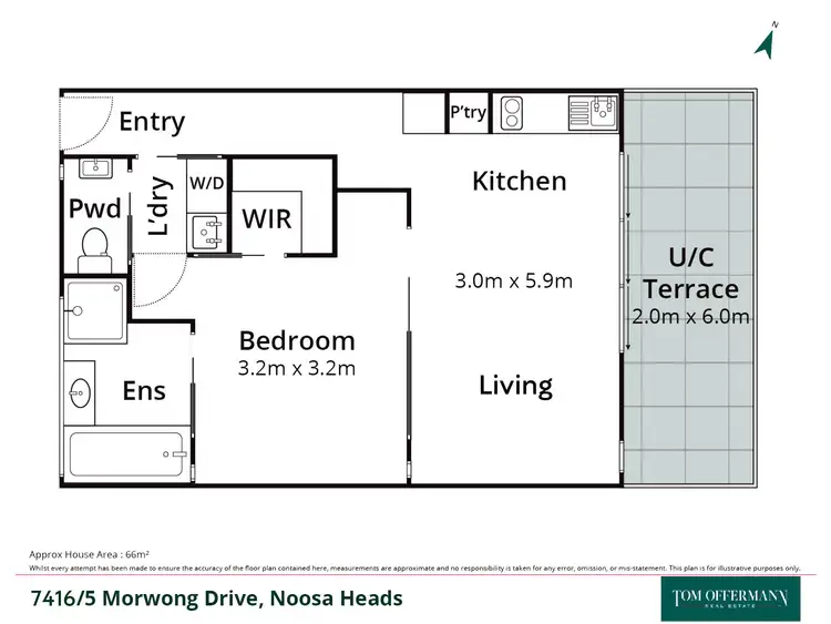 Floorplan of Homely unit listing, 7416/5 Morwong Drive, Noosa Heads QLD 4567