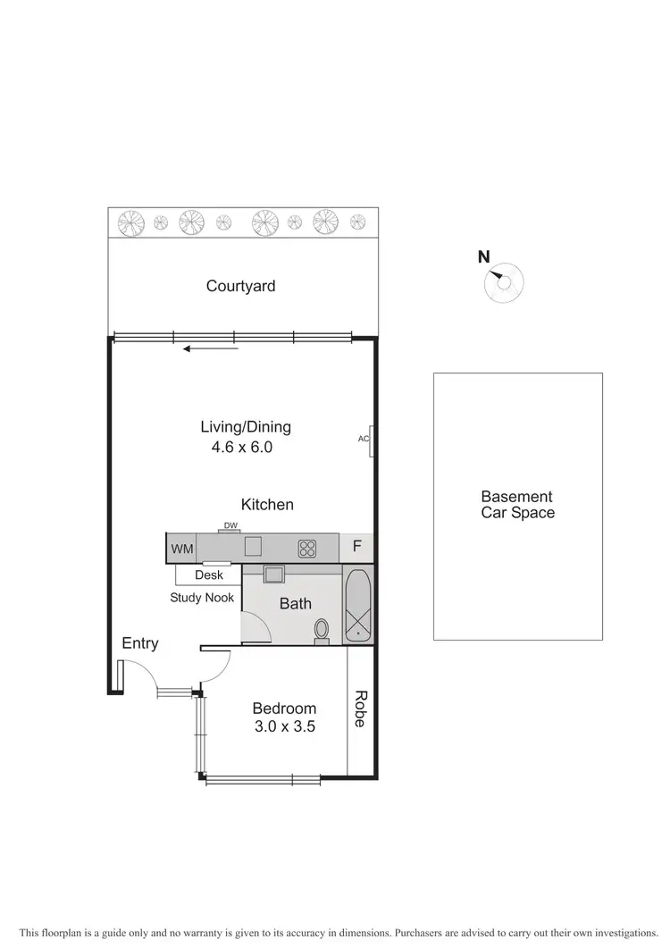 Floorplan of Homely apartment listing, 2/17 Pine Avenue, Elwood VIC 3184