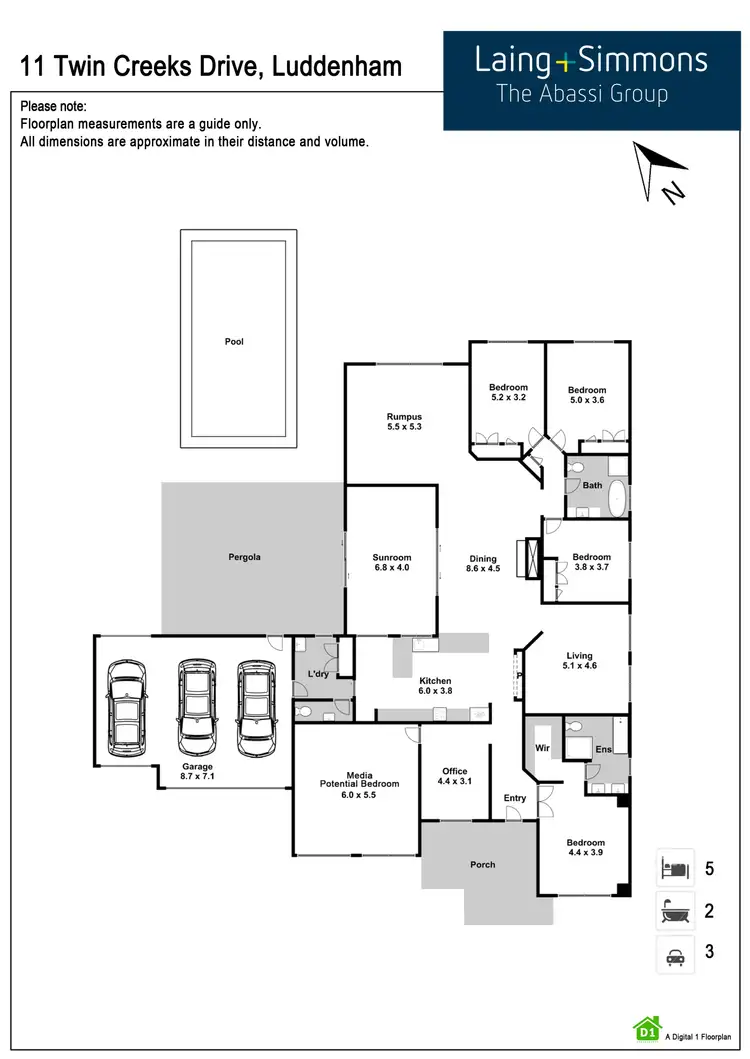 Floorplan of Homely house listing, 11 Twin Creeks Drive, Luddenham NSW 2745