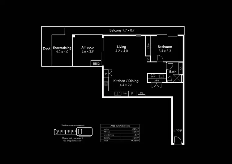 Floorplan of Homely apartment listing, 213/1-2 Tarni Court, New Port SA 5015