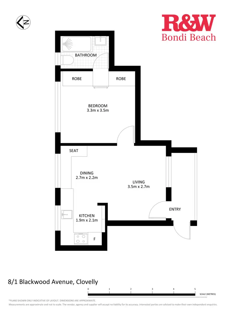 Floorplan of Homely apartment listing, 8/1 Blackwood Avenue, Clovelly NSW 2031