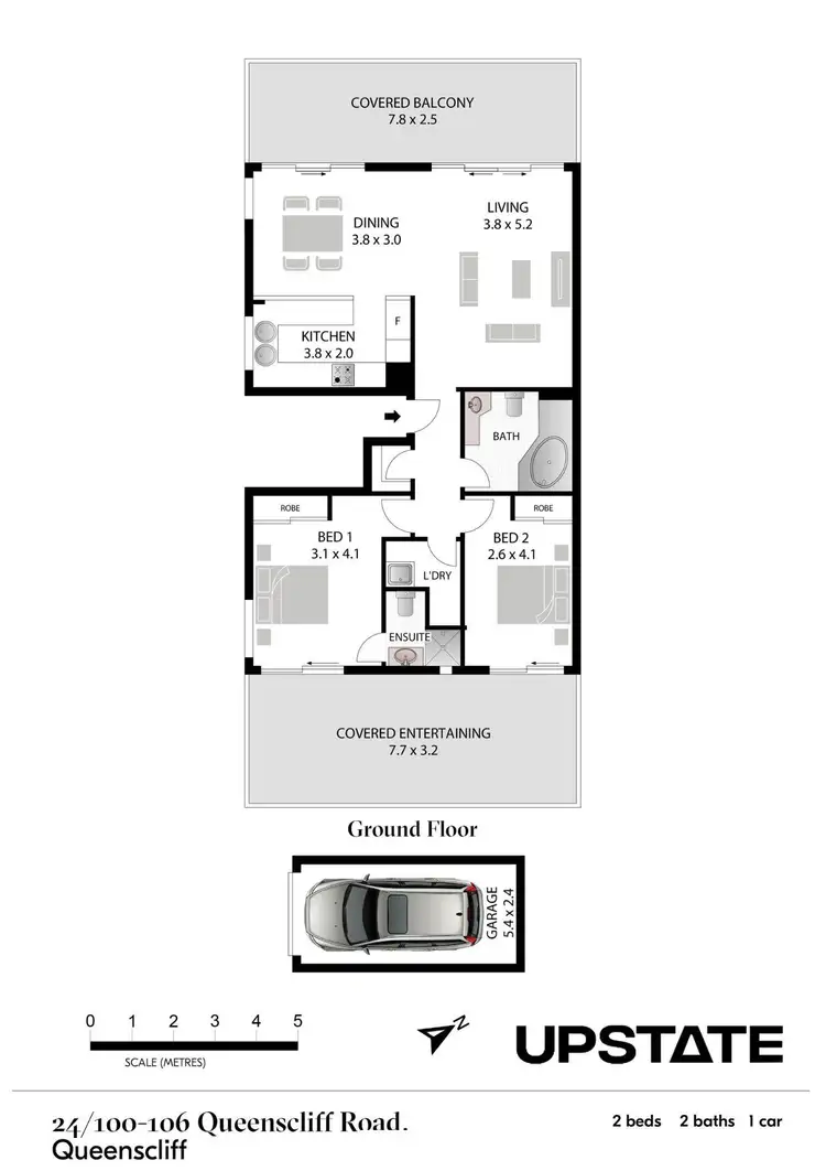Floorplan of Homely apartment listing, 24/100 Queenscliff Road, Queenscliff NSW 2096