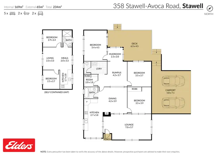 Floorplan of Homely house listing, 358 Stawell-Avoca Road, Stawell VIC 3380