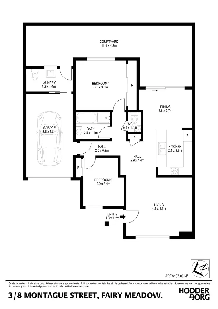Floorplan of Homely villa listing, 3/8 Montague Street, Fairy Meadow NSW 2519