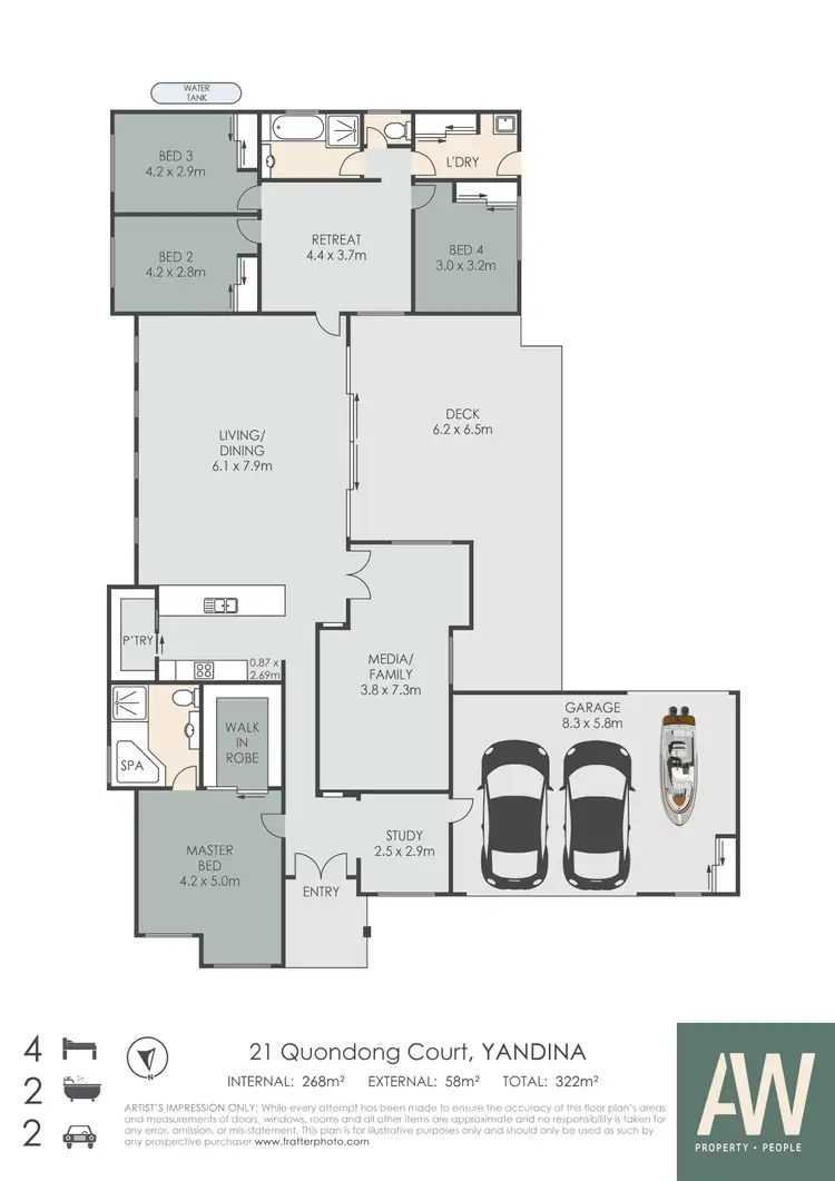 Floorplan of Homely house listing, 21 Quondong Court, Yandina QLD 4561