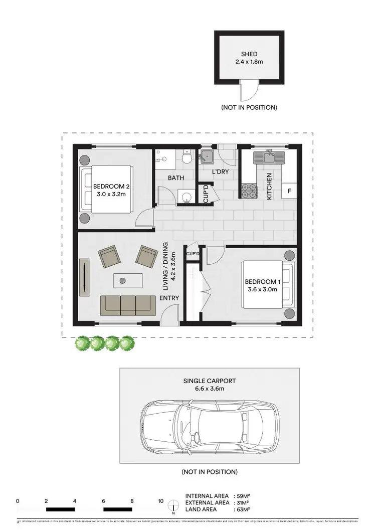 Floorplan of Homely unit listing, 1/38 Ewing Road, Logan Central QLD 4114