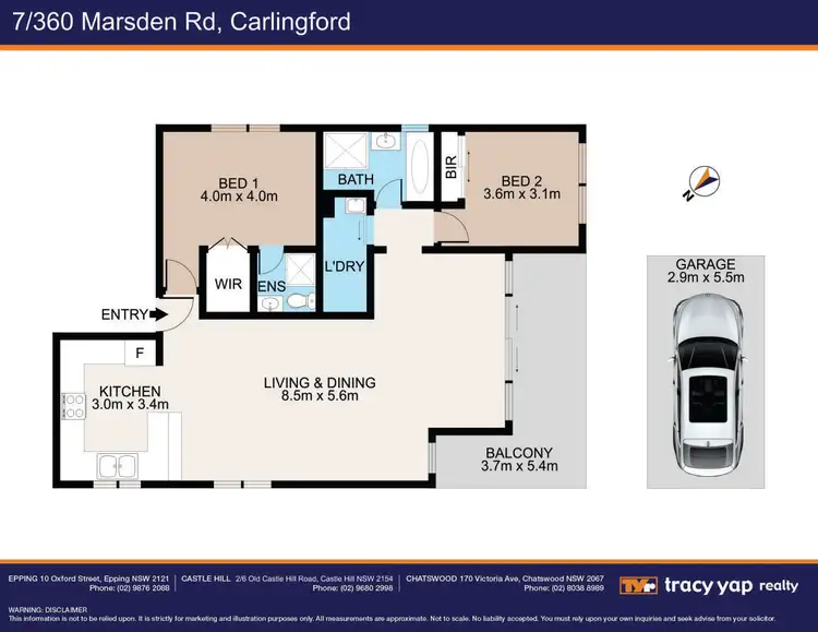 Floorplan of Homely unit listing, 7/360 Marsden Road, Carlingford NSW 2118