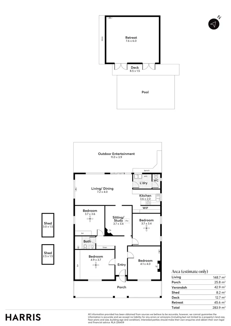 Floorplan of Homely house listing, 8 Lapthorne Street, Glenelg East SA 5045