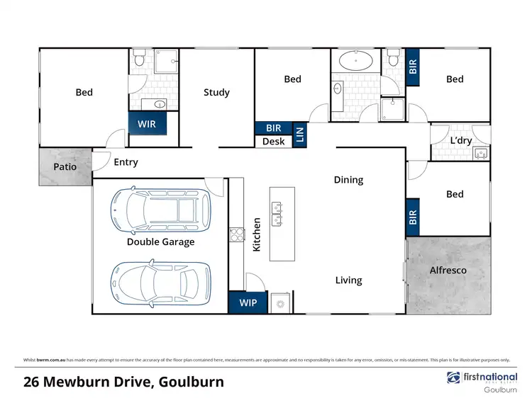 Floorplan of Homely house listing, 26 Mewburn Drive, Goulburn NSW 2580