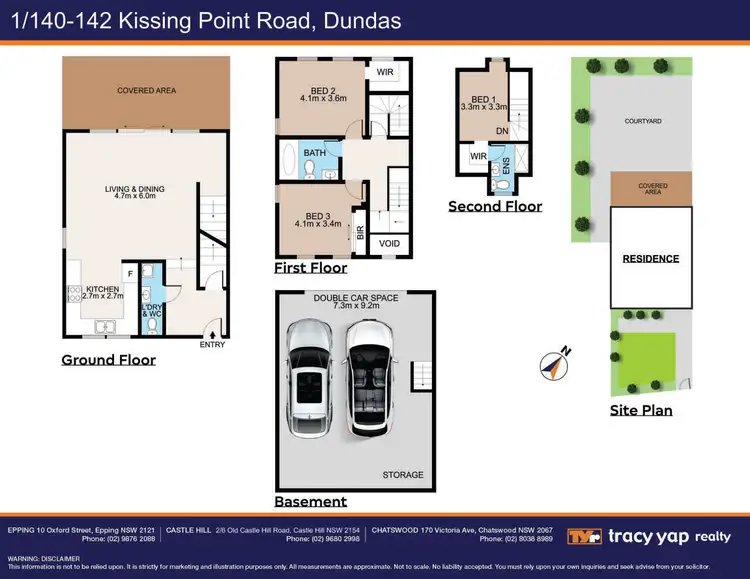 Floorplan of Homely townhouse listing, 1/140-142 Kissing Point Road, Dundas NSW 2117