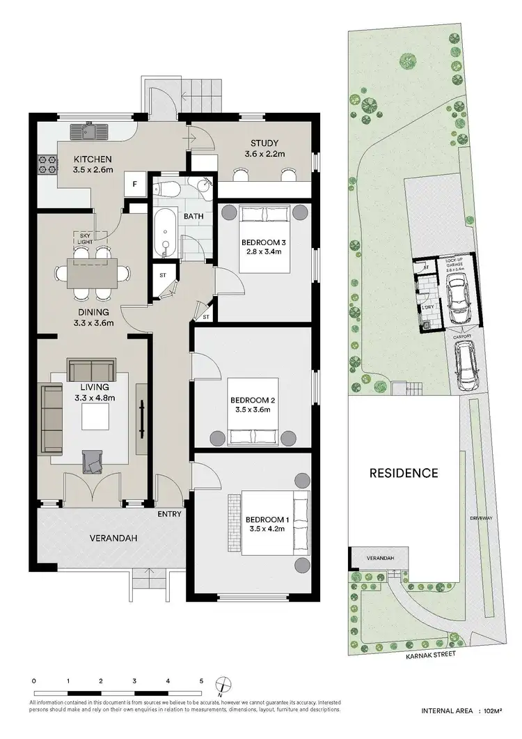 Floorplan of Homely villa listing, 5 Karnak Street, Denistone East NSW 2112