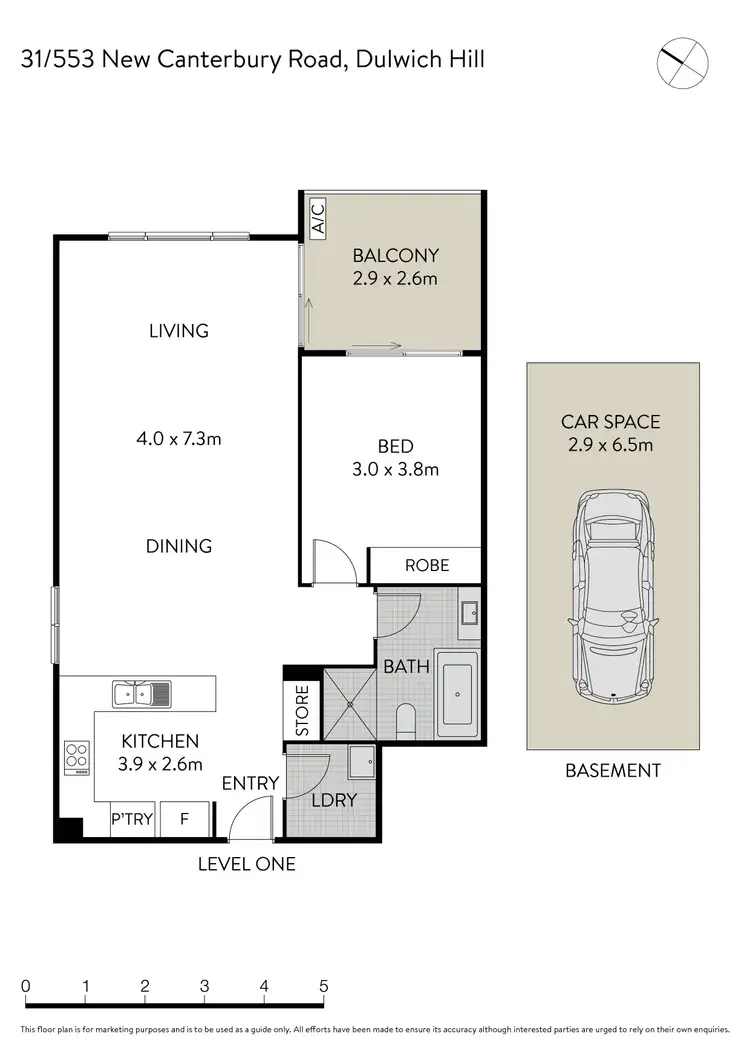 Floorplan of Homely apartment listing, 31/553 New Canterbury Road, Dulwich Hill NSW 2203