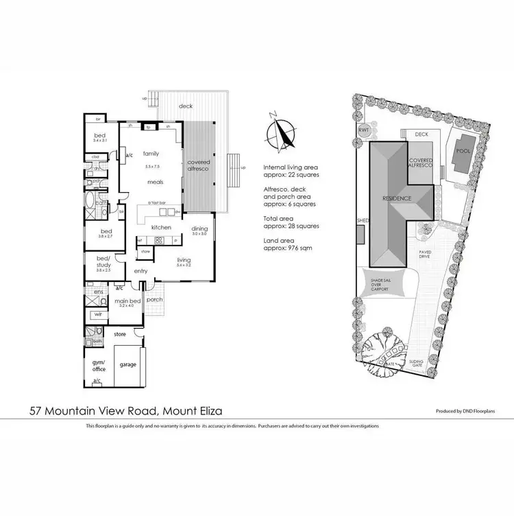 Floorplan of Homely house listing, 57 Mountain View Road, Mount Eliza VIC 3930