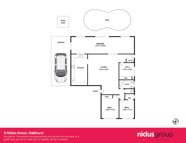 Floorplan of Homely house listing, 8 Alden Grove, Oakhurst NSW 2761