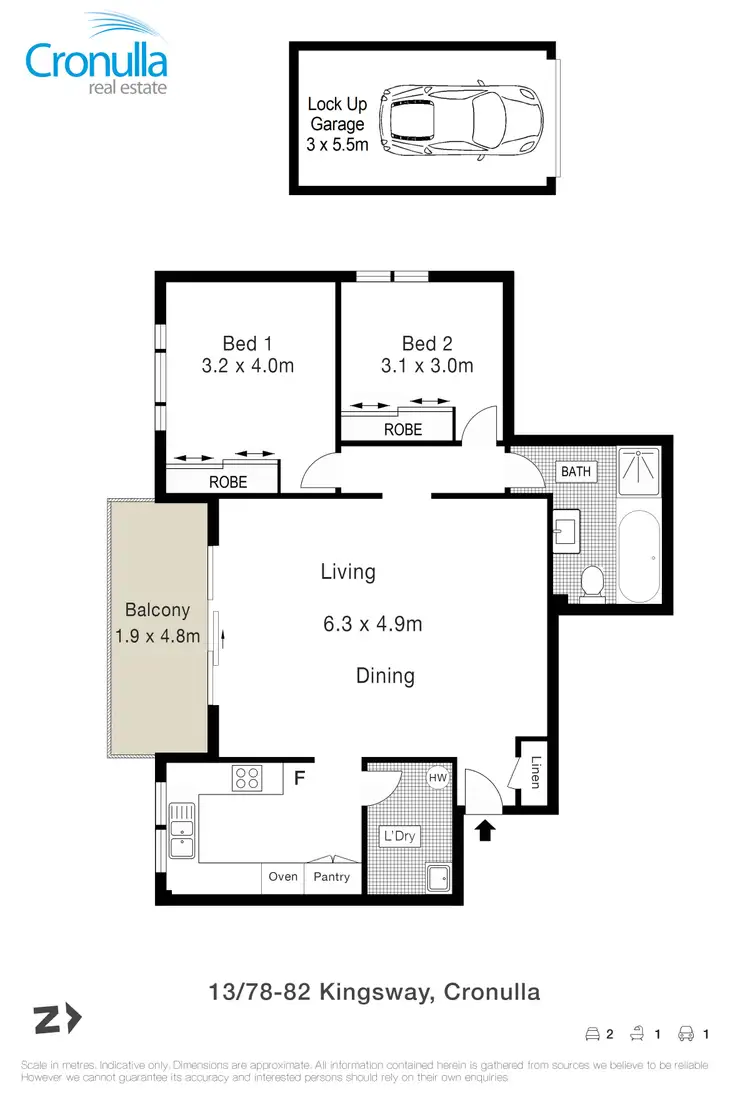Floorplan of Homely apartment listing, 13/78-82 Kingsway, Cronulla NSW 2230