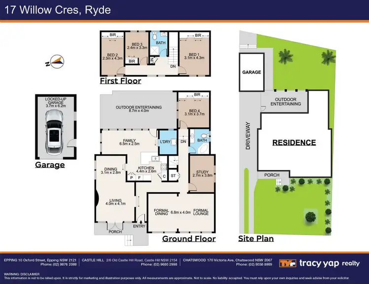 Floorplan of Homely house listing, 17 Willow Crescent, Ryde NSW 2112