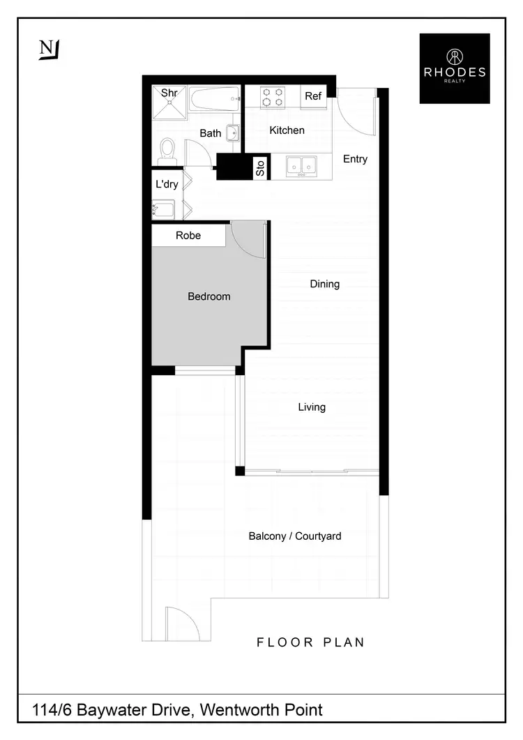 Floorplan of Homely apartment listing, 114/6 Baywater Drive, Wentworth Point NSW 2127
